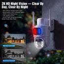 Advwin 2K Solar Security Camera w/ WiFi & Night Vision