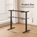 Advwin Standing Desk Frame Dual Motor No Desktop