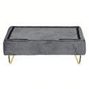 Advwin Elevated Dog Sofa Bed with Soft Velvet Cushion