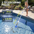 Advwin Cordless Handheld Pool Vacuum w/ Telescopic Pole