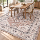 Advwin Large Vintage Thick Floor Rug Brown