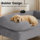 Advwin Elevated Dog Sofa Bed with Soft Velvet Cushion