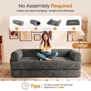 Advwin 5-in-1 Convertible Folding Loveseat Sofa Bed