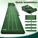 Advwin Golf Putting Mat with Auto Ball Return & 5 Holes