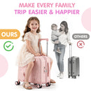 Advwin Kids 20" Ride On Suitcase w/ 12" Travel Bag