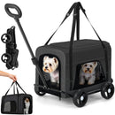 Advwin Foldable Pet Stroller with Removable Carrier