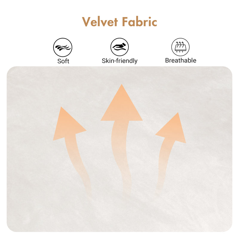 Advwin 2-Seater Velvet Fabric Loveseat Sofa 120cm