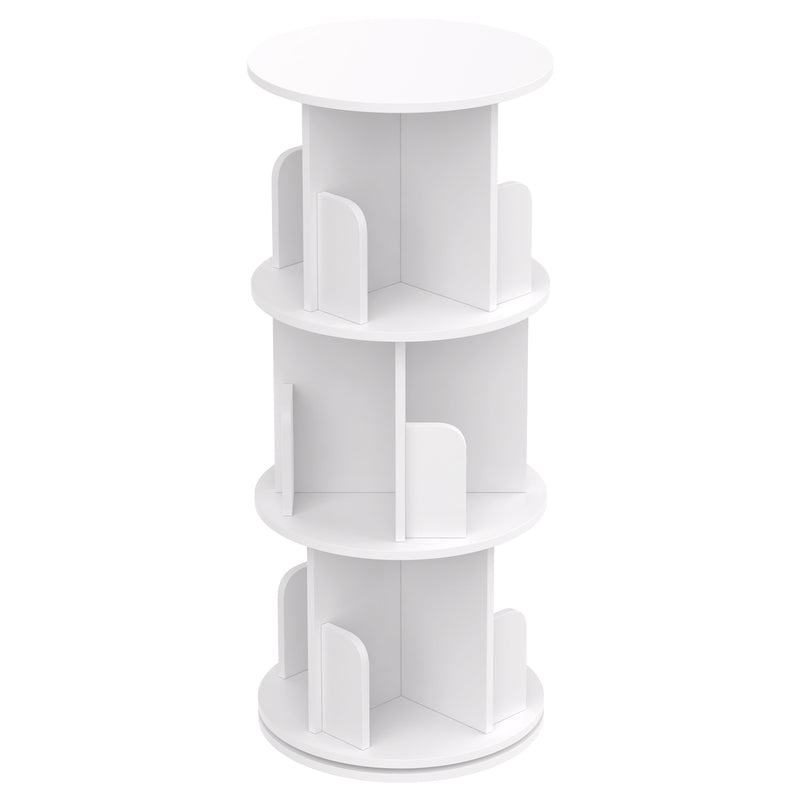 Advwin 3-Tier Rotating 360° Bookshelf Organizer