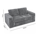Advwin 162cm Loveseat Floor Sofa Corduroy Boneless Couch