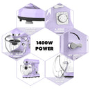 Advwin 5.5L Stand Mixer Purple