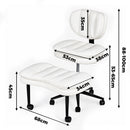 Advwin Cross-Legged Office Chair PU Leather