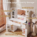 Advwin Dressing Table w/ Jewelry Storage