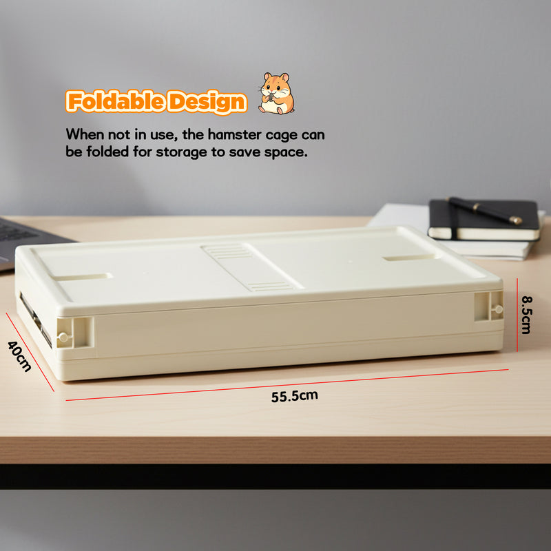 Advwin Foldable Transparent Hamster & Guinea Pig Cage