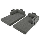 Advwin 5-in-1 Convertible Folding Loveseat Sofa Bed