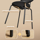 Advwin Kitchen Dining Chairs Black Set of 2