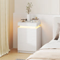 Advwin Bedside Table 3 Drawers With LED Light