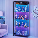 Advwin 5-Tier LED Display Cabinet with Open Shelves
