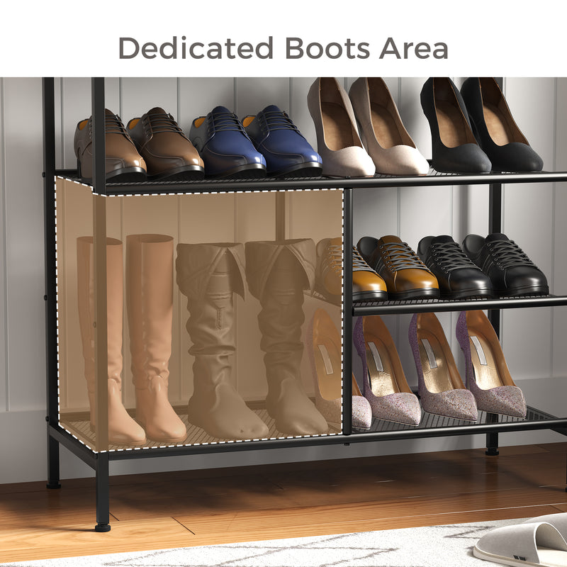 Advwin Shoe Rack Shoe Storage Organizer with 2 Drawers