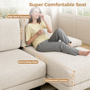 Advwin Sectiona Sofa 4-Seat Chenille Fabric 280cm (Pre-Order)