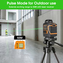 Advwin 12 Line Green Laser Level 360° Self-Leveling