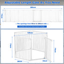 Advwin Adjustable Pet Safety Gate & Play Yard 380cm