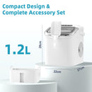 Advwin 12KG Self-Cleaning Ice Makers with Handle White