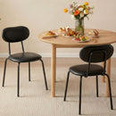 Advwin Kitchen Dining Chairs Black Set of 2