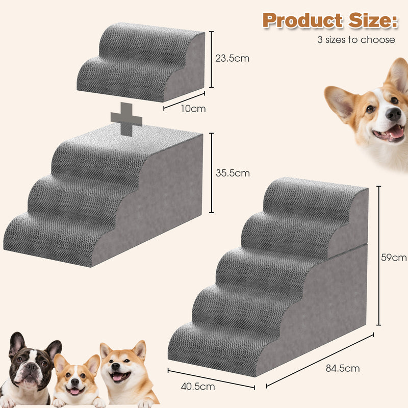 Advwin 2-in-1 Removable 5 Steps Pet Stairs
