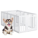 Advwin Pet Playpen with 2 Doors for Small Dogs