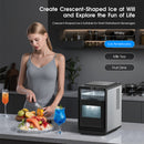 Advwin 12KG Crescent Ice Machine with 15-Min Cycle