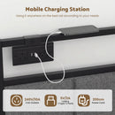 Advwin Corner Double Bed Frame with Charging Station