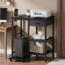 Advwin Printer Stand with Shredder Shelf & Charging Station