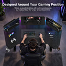 Advwin Wing Shaped Electric Standing Desk w/ LED Lights