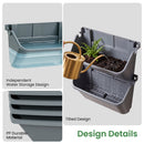 Advwin Wall Mounted Vertical Planter 4 Pots