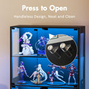 Advwin 4 Tier Glass Display Cabinet LED Storage Bookshelf (Pre-Order)