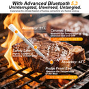 Advwin Wireless Meat Thermometer Dual Probe Bluetooth