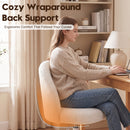 Advwin Teddy Fleece Vanity Chair 360° Swivel