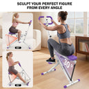 Advwin Foldable Squat Machine with Handles & Bands