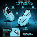 Advwin 7-Way Golf Stand Bag w/ Full-Length Dividers