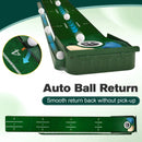 Advwin Golf Putting Mat with Auto Ball Return & 3 Holes