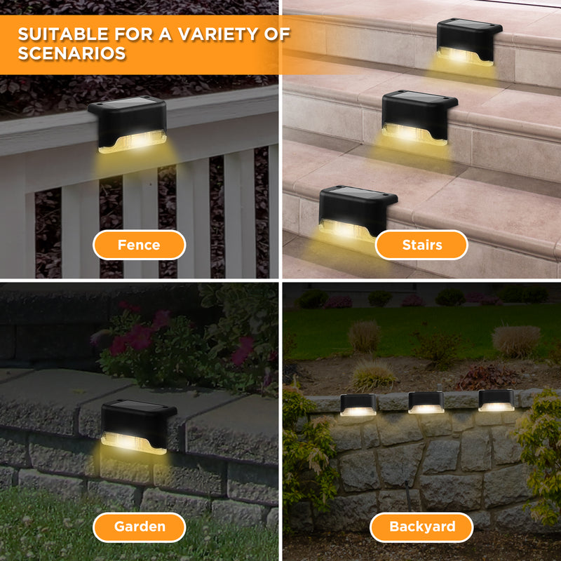 Advwin Solar Deck Lights 8 Pack LED