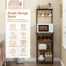 Advwin 5 Tiers Kitchen Bakers Rack with Power Outlet