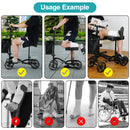 Advwin Knee Walker Scooter with 10" Rubber Tires