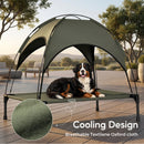 Advwin Elevated Outdoor Dog Bed with Canopy