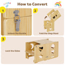 Advwin 3-in-1 Toddler Kitchen Step Stool Foldable