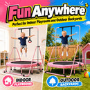 Advwin Kids Gymnastics Bar Adjustable Height Horizontal Bar