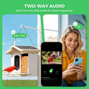 Advwin Smart Bird Feeder Solar Powered with AI Camera