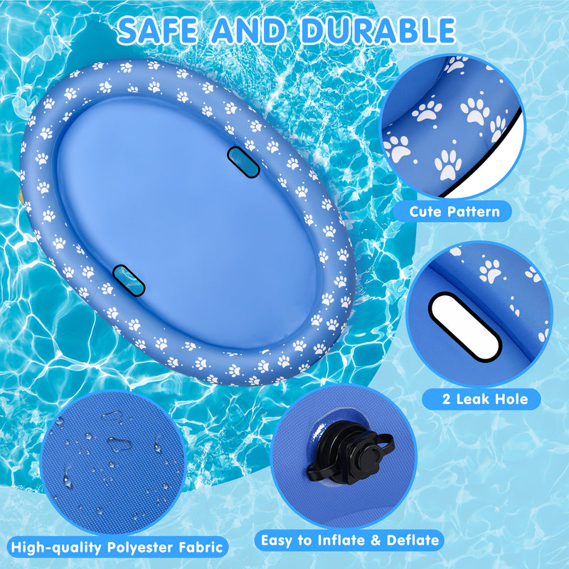 Advwin Inflatable Dog Raft Float with Blast Pump