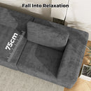 Advwin 3 Seater Chenille Fabric Modular Sectional Sofa