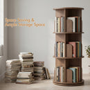 Advwin 3-Tier 360° Rotating Bookshelf Brown